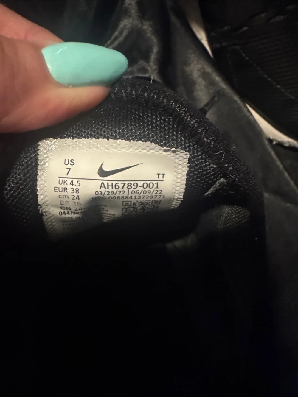 Nike Black and White Air Max 270 React Running Sneakers